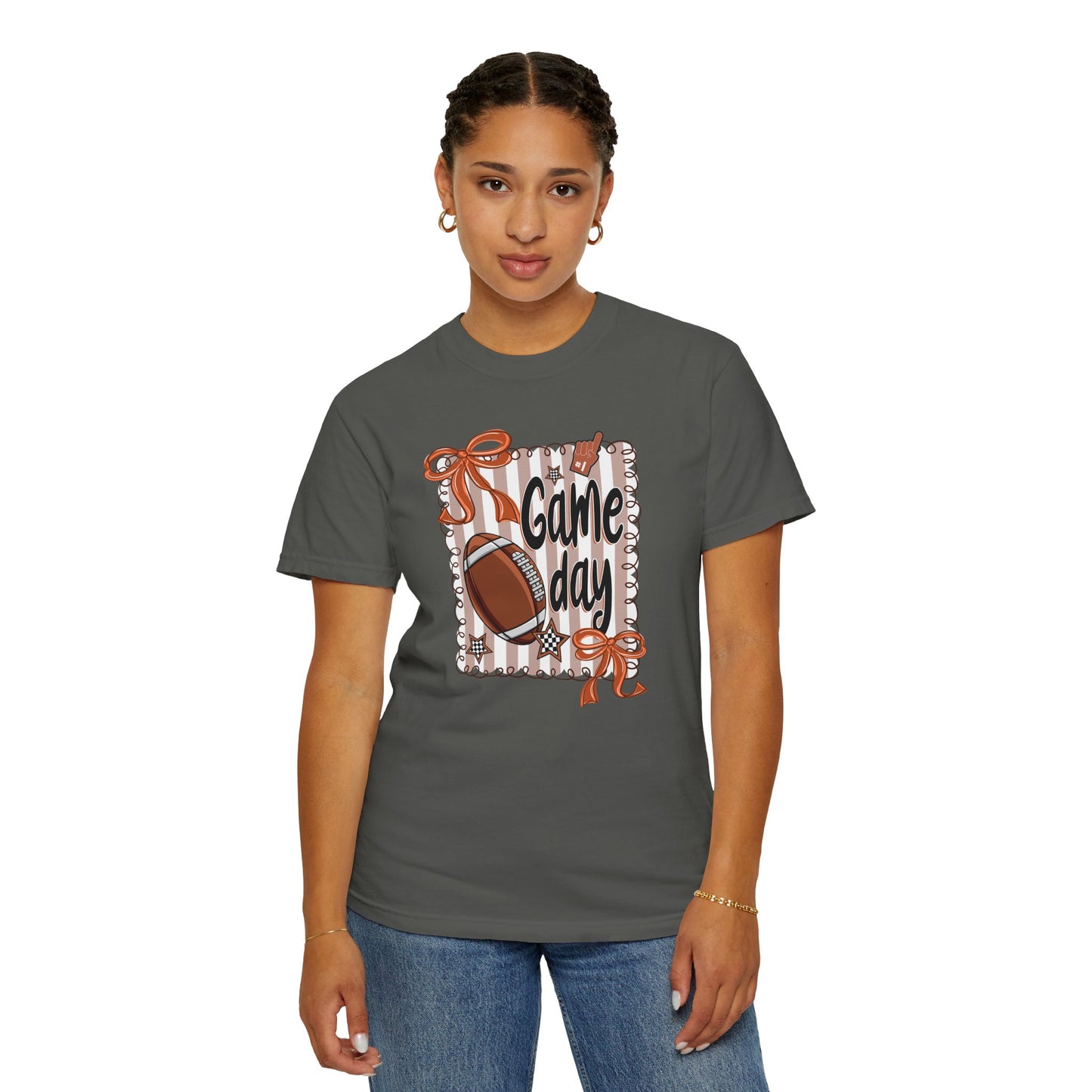 Bows & Stripes Game Day Tee