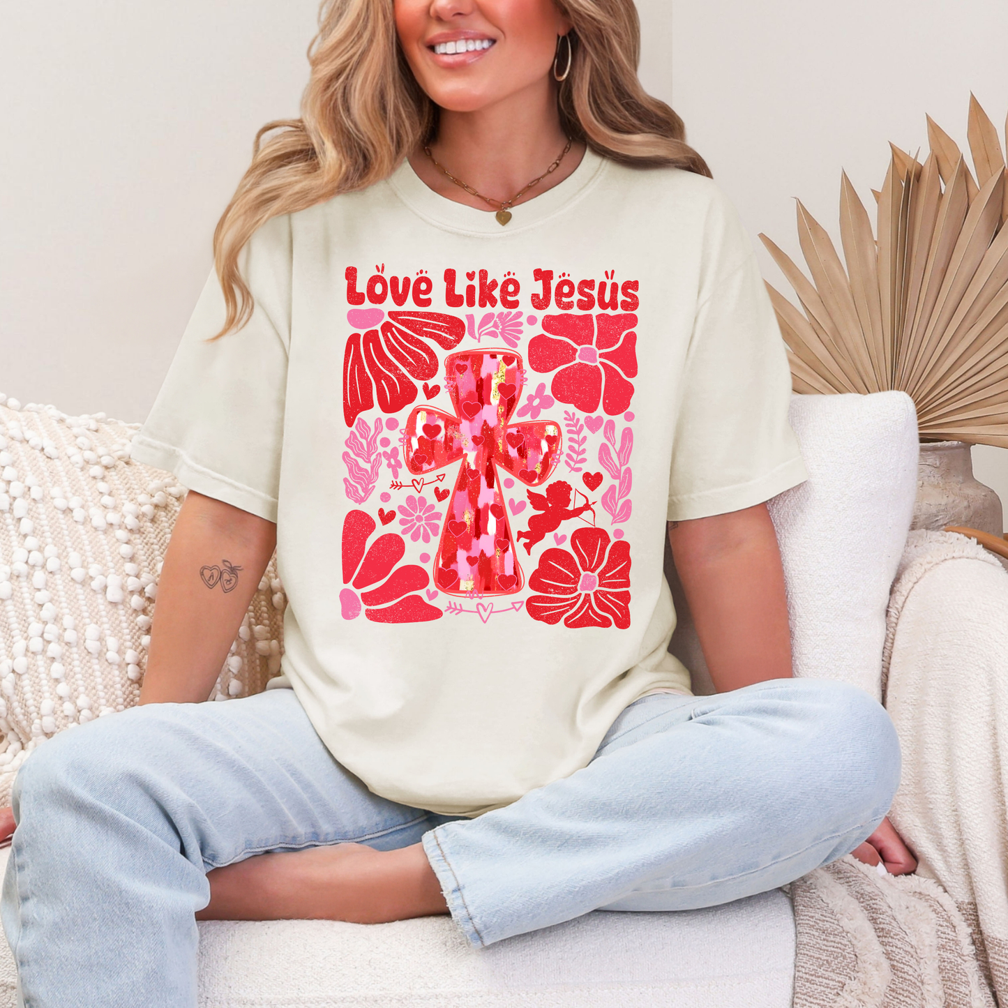 Love Like Jesus Collage Cross