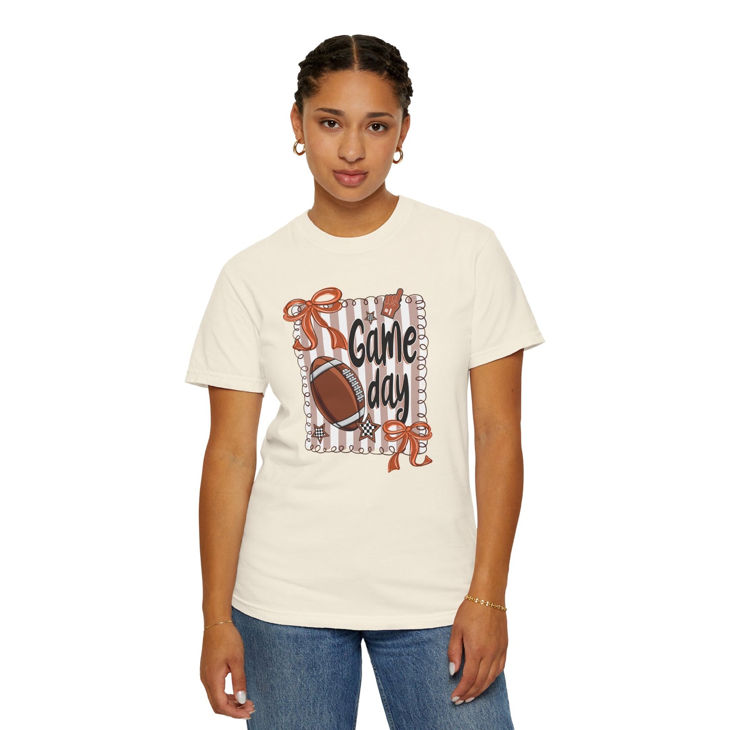 Bows & Stripes Game Day Tee