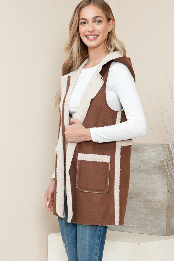 Cozy Canyon Hooded Teddy Vest
