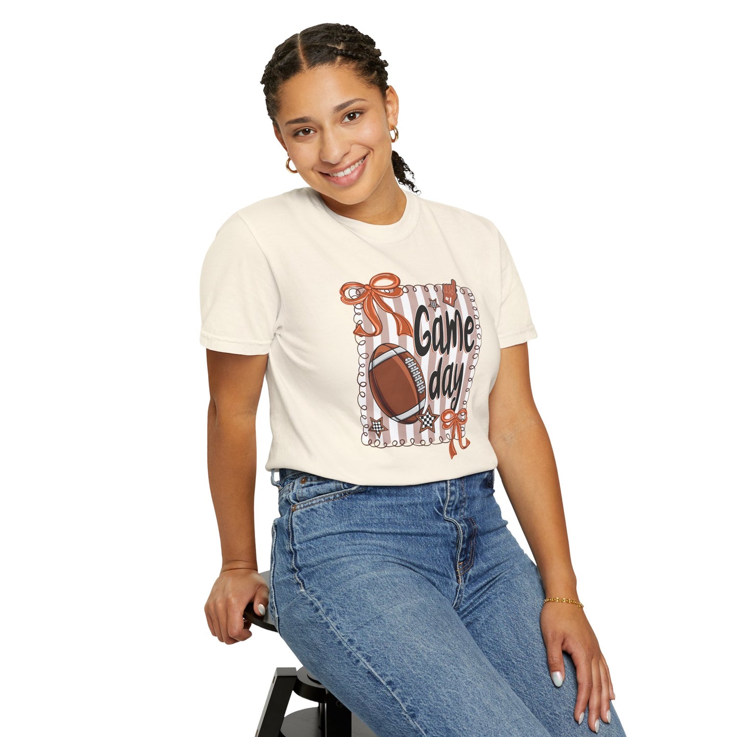 Bows & Stripes Game Day Tee