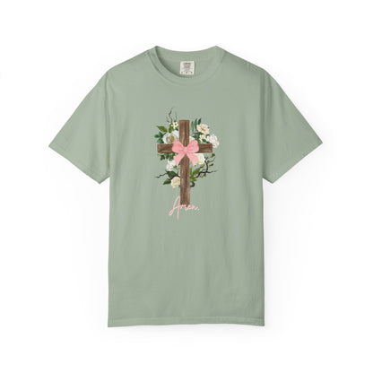 Floral Cross Graphic Tee