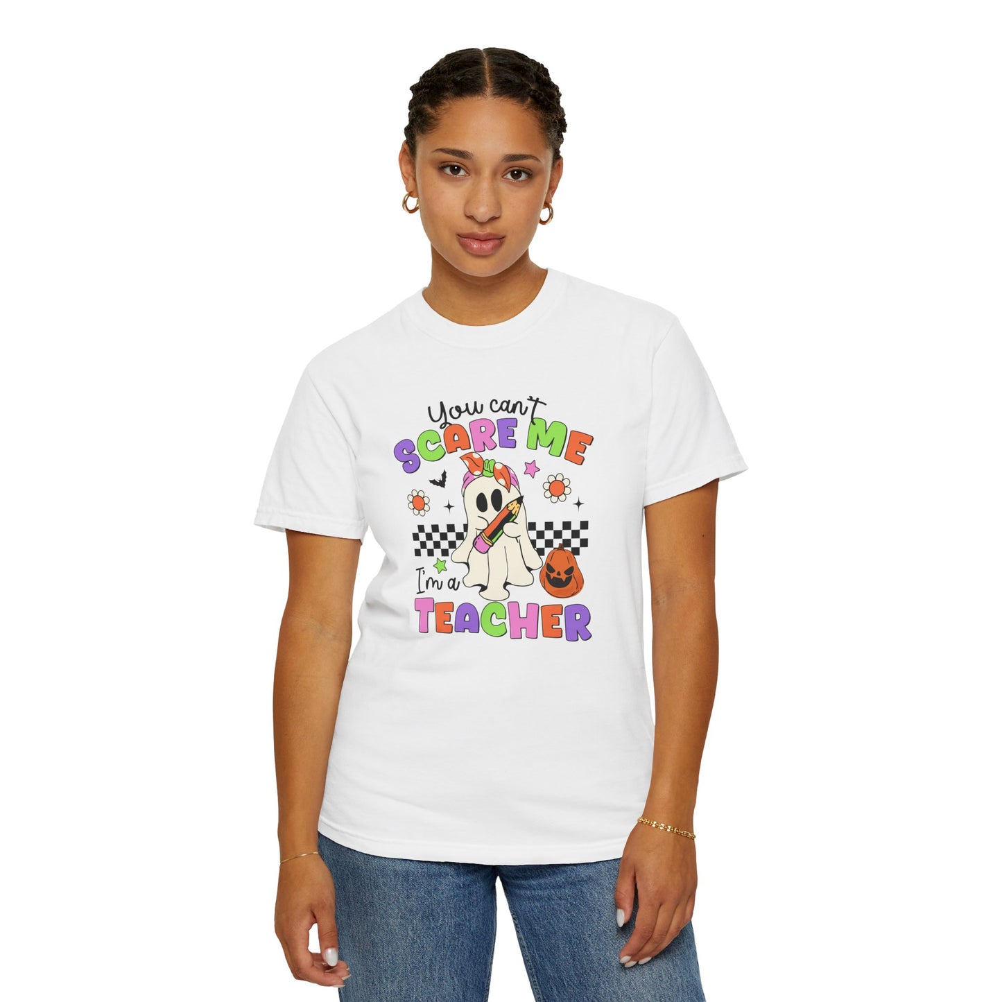 Can't Scare Me Teacher Tee