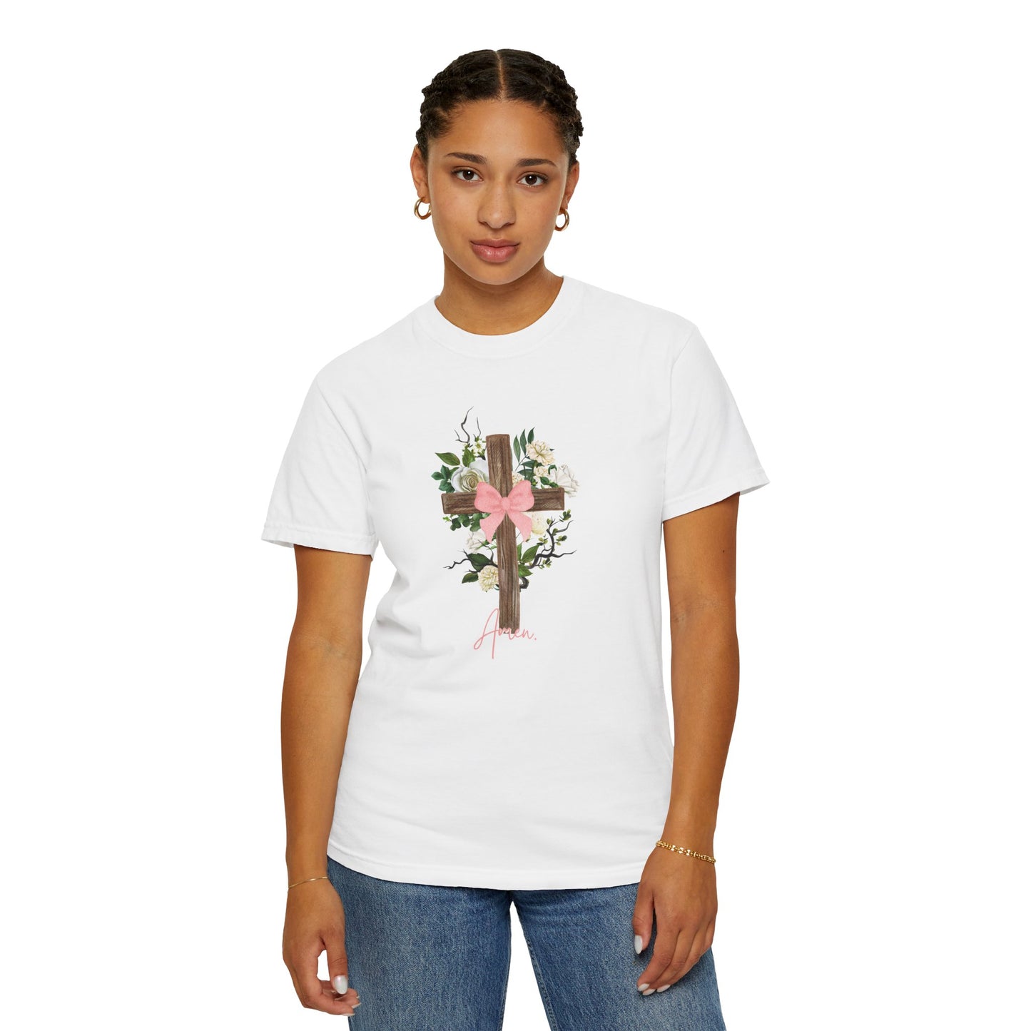 Floral Cross Graphic Tee