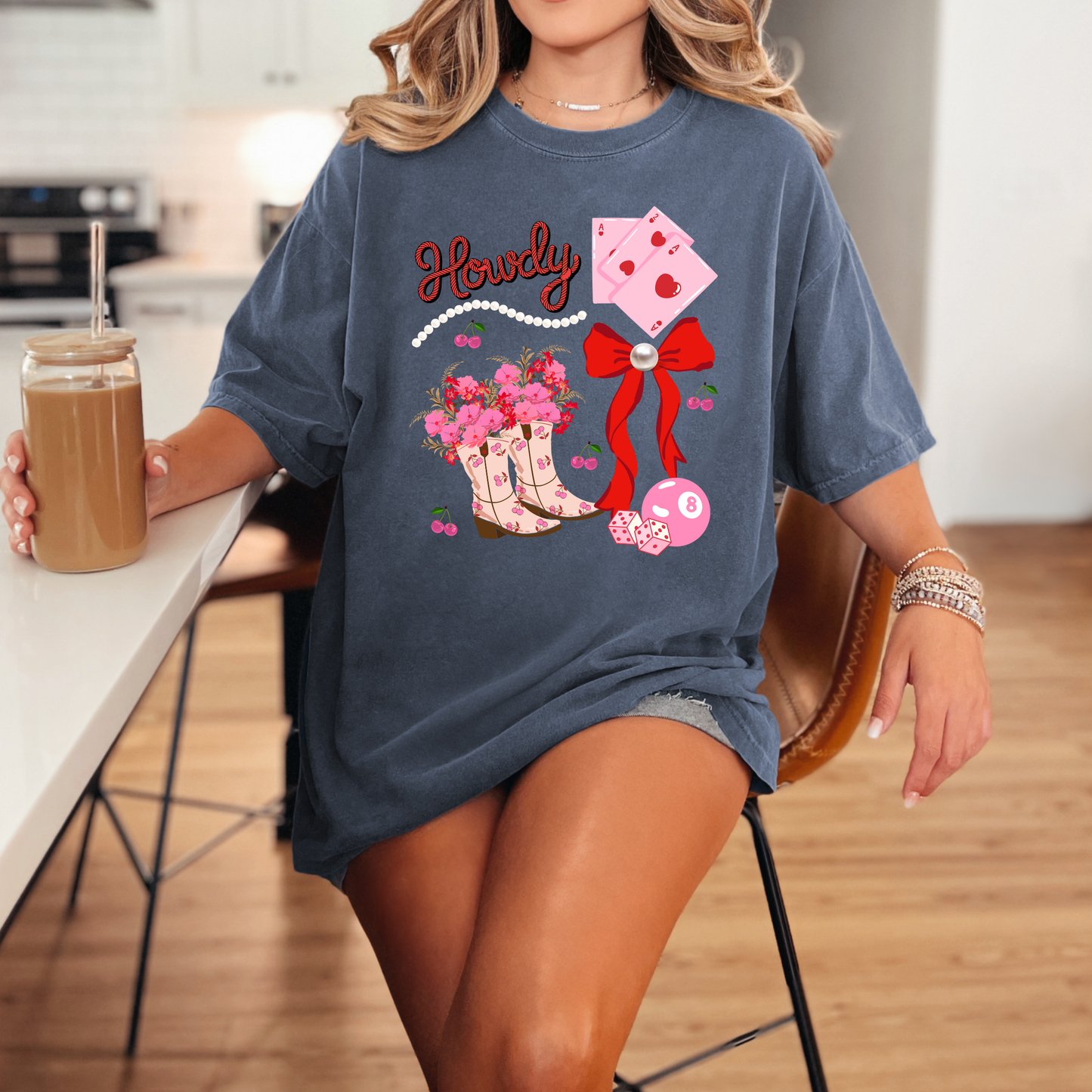 Howdy Abstract Coquette Graphic Tee