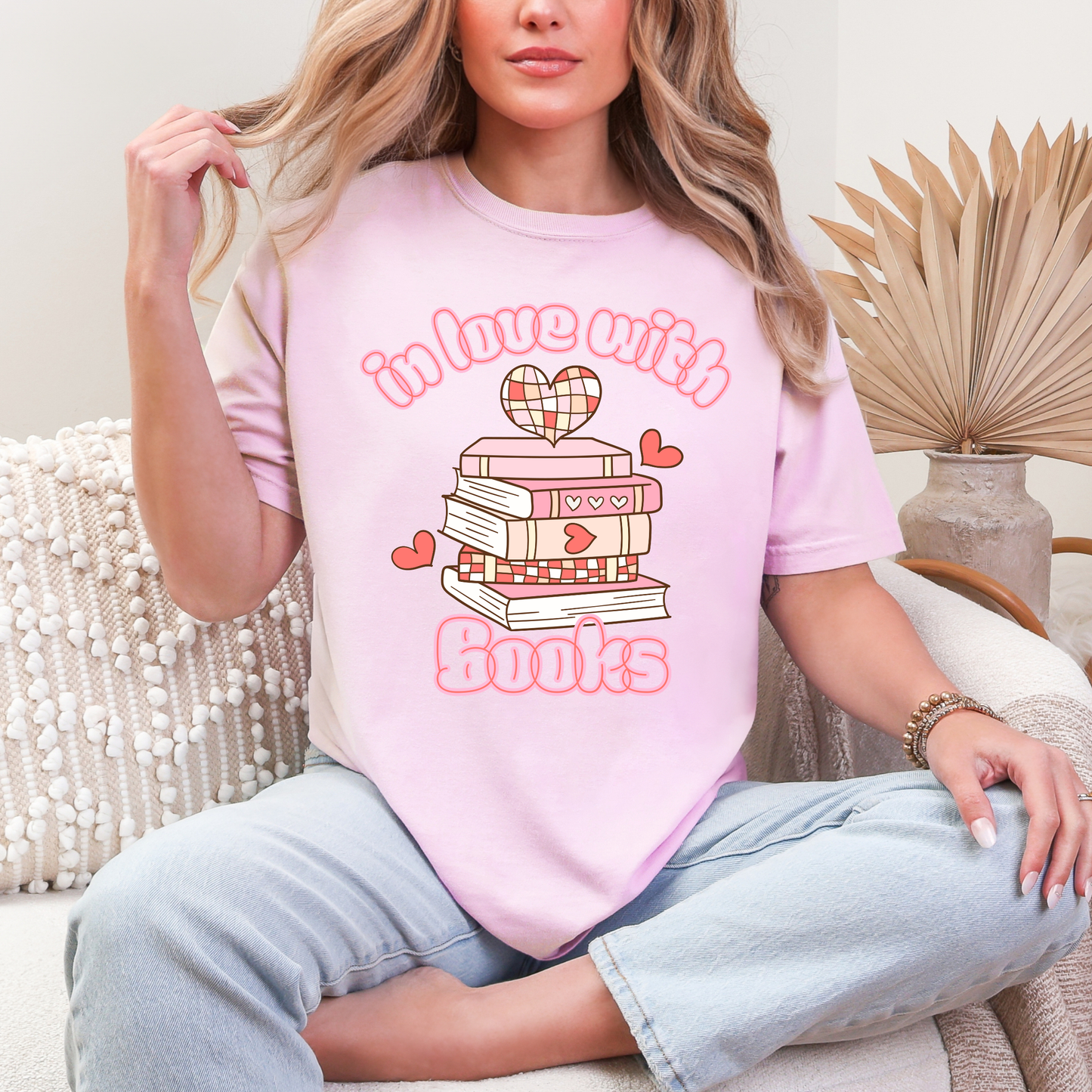 In Love With Books Graphic Tee