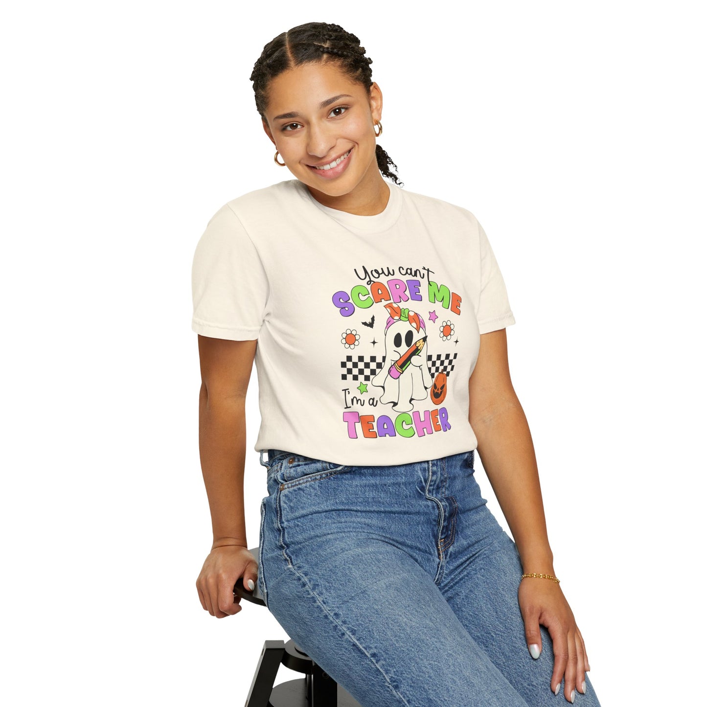 Can't Scare Me Teacher Tee