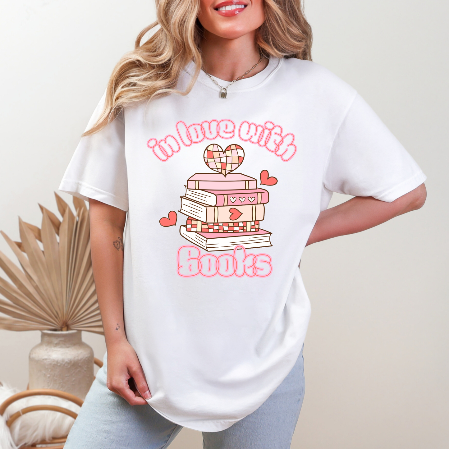 In Love With Books Graphic Tee