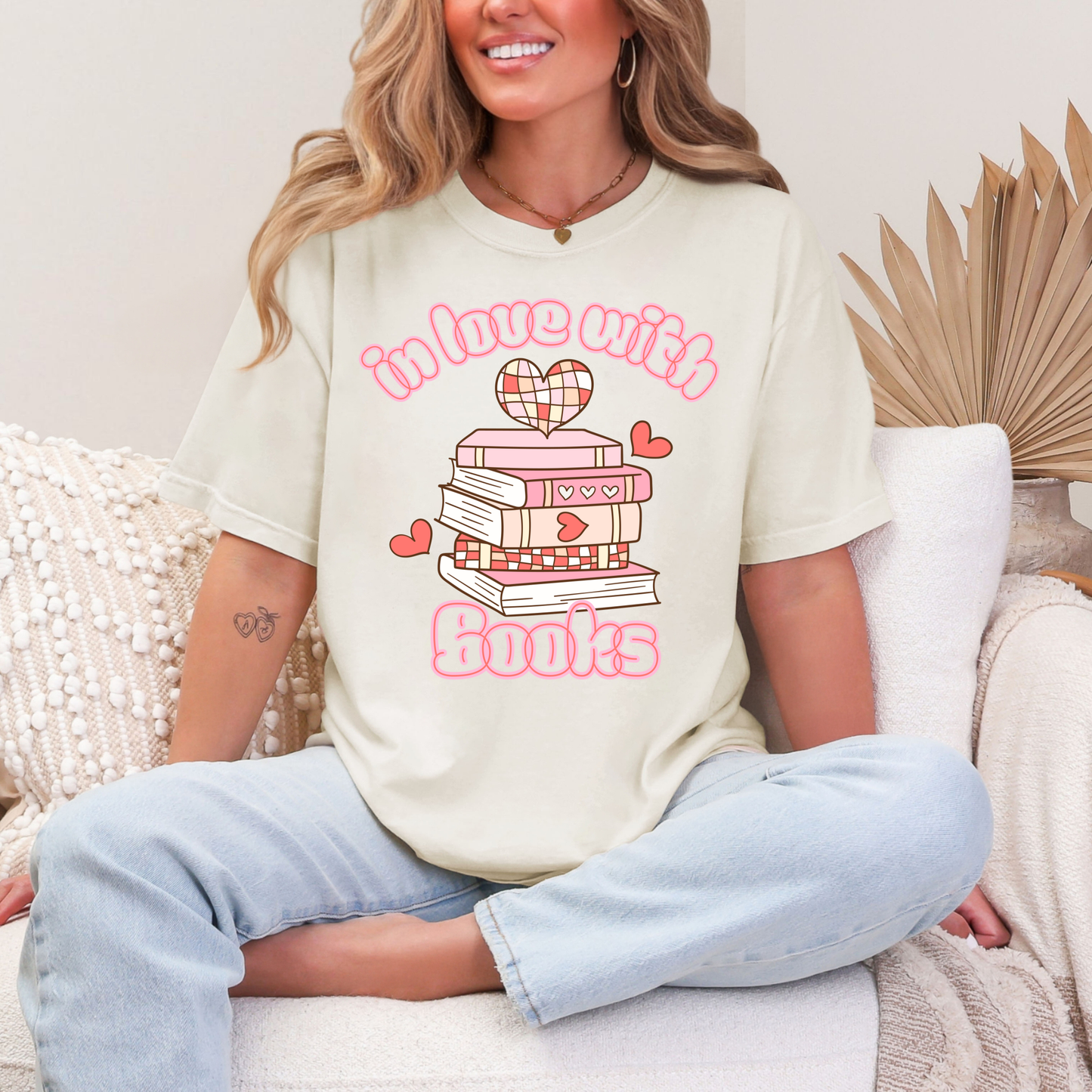 In Love With Books Graphic Tee