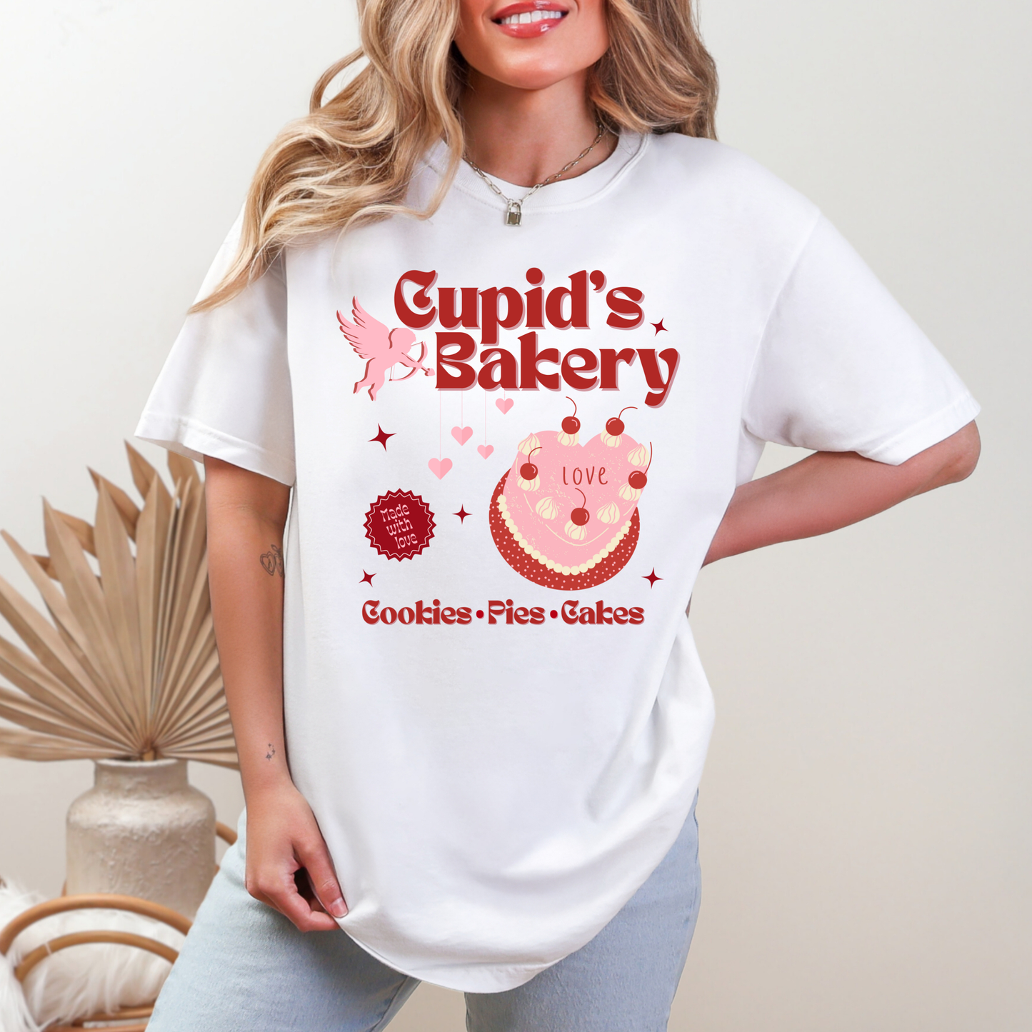 Cupid's Bakery Valentine's Vintage Tee