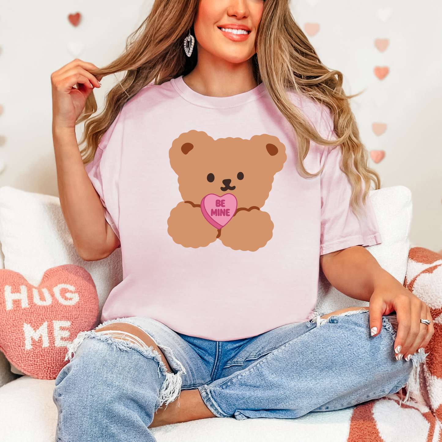 Teddy Bear Conversation Heart Tee
