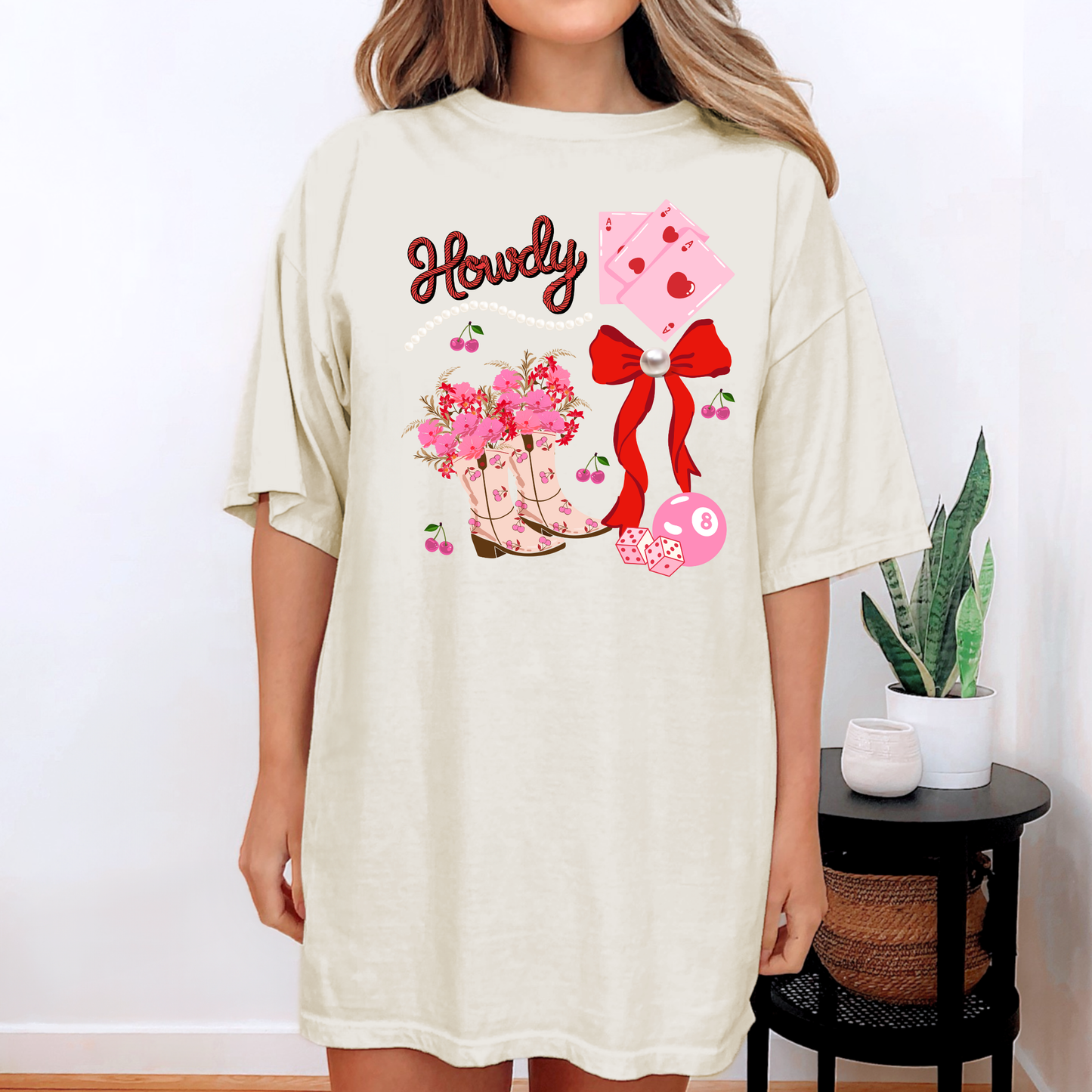 Howdy Abstract Coquette Graphic Tee