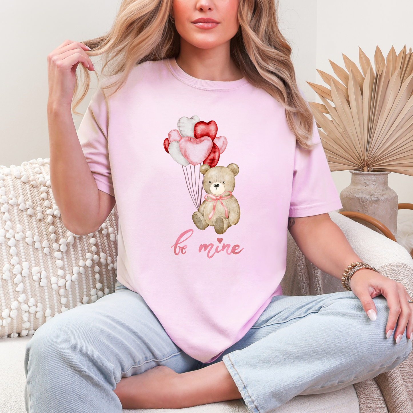 Teddy Bear & Hearts Graphic Tee