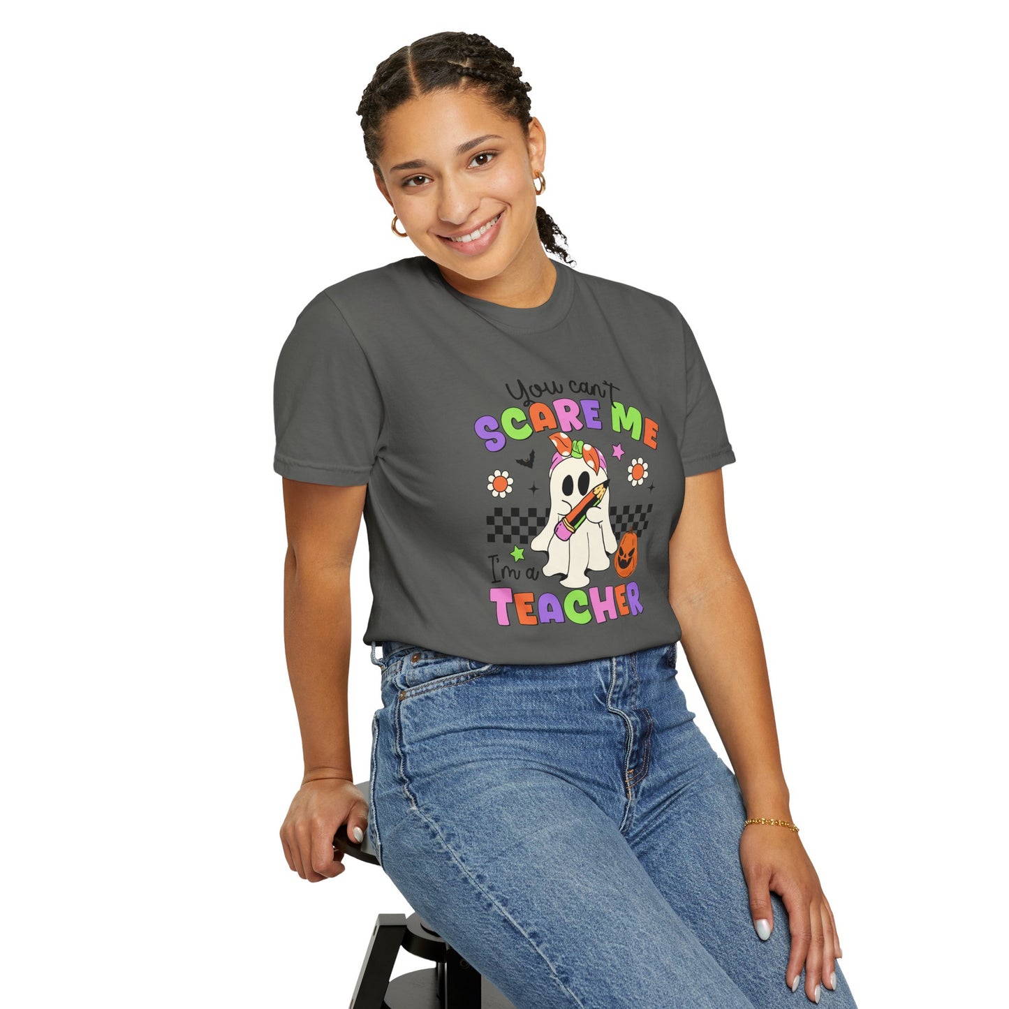 Can't Scare Me Teacher Tee