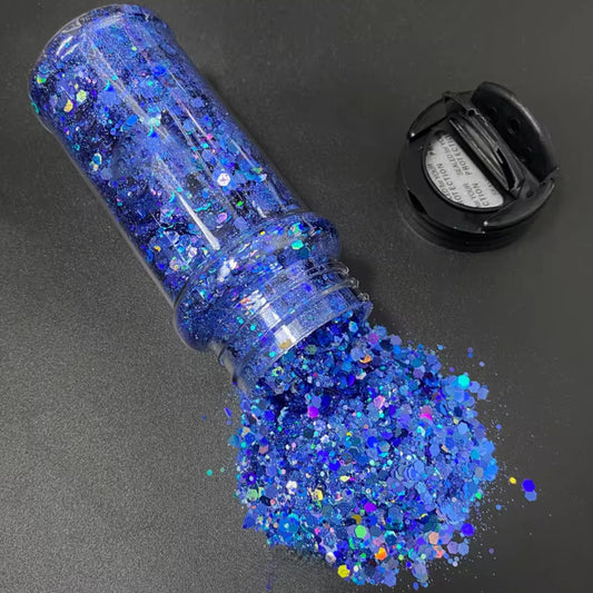 Disco Denim Chunky Glitter Mix