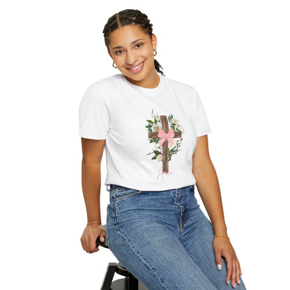 Floral Cross Graphic Tee