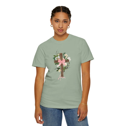 Floral Cross Graphic Tee