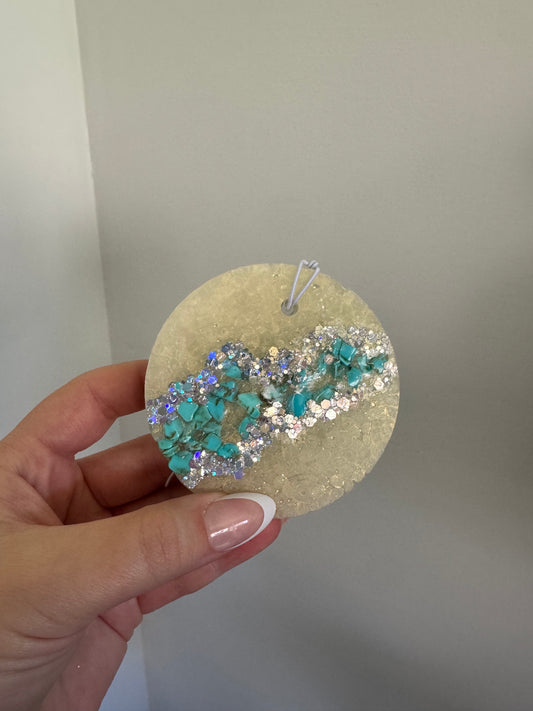 Round Turquoise Freshie