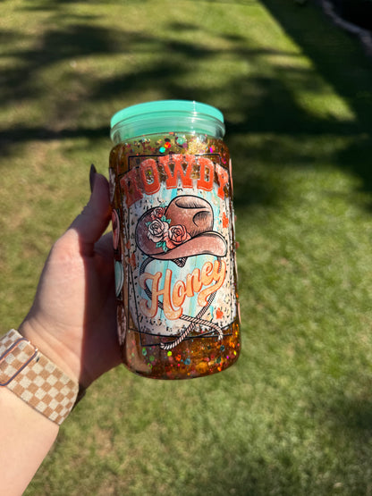 Howdy Honey Snowglobe Tumbler