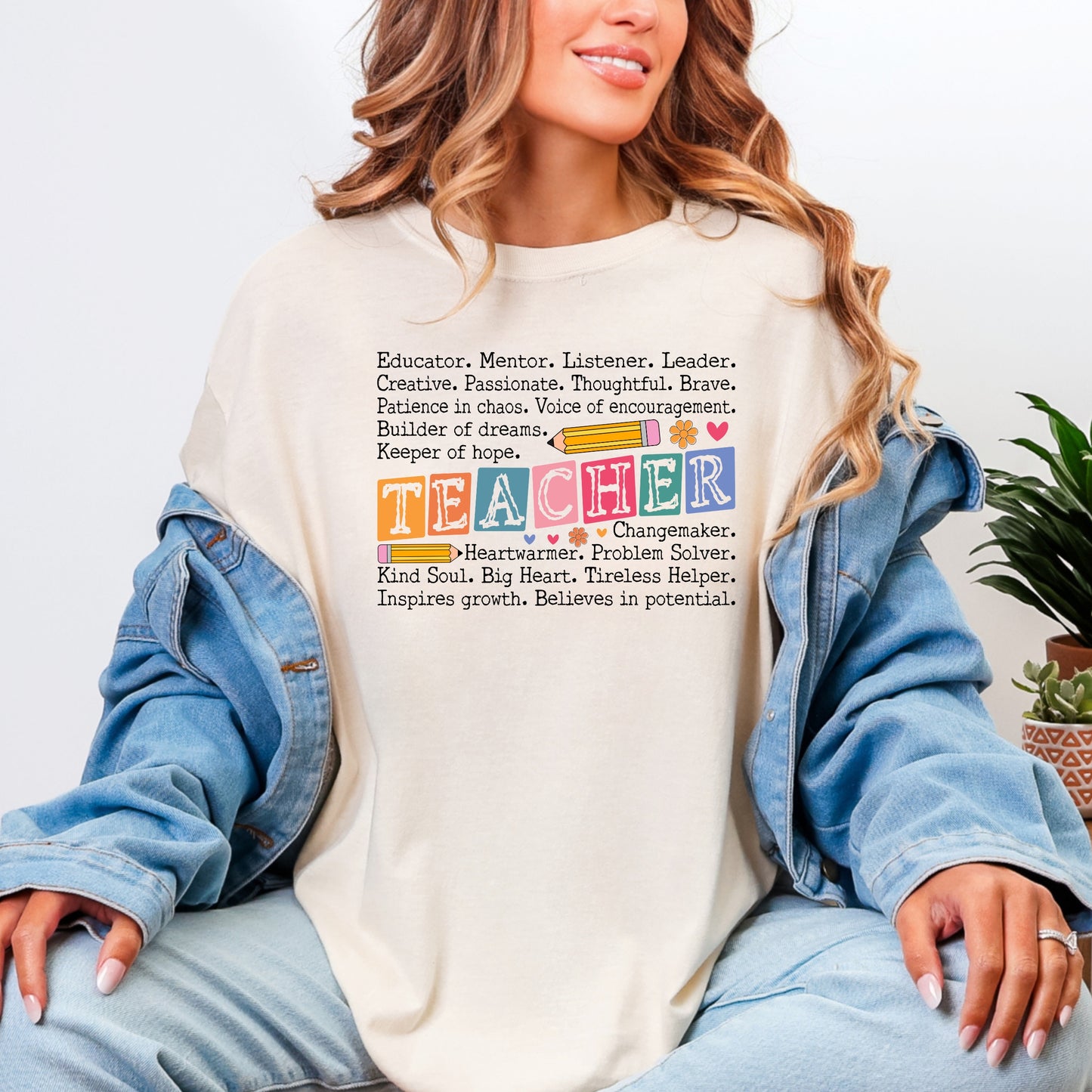 Words To Describe a Teacher Tee