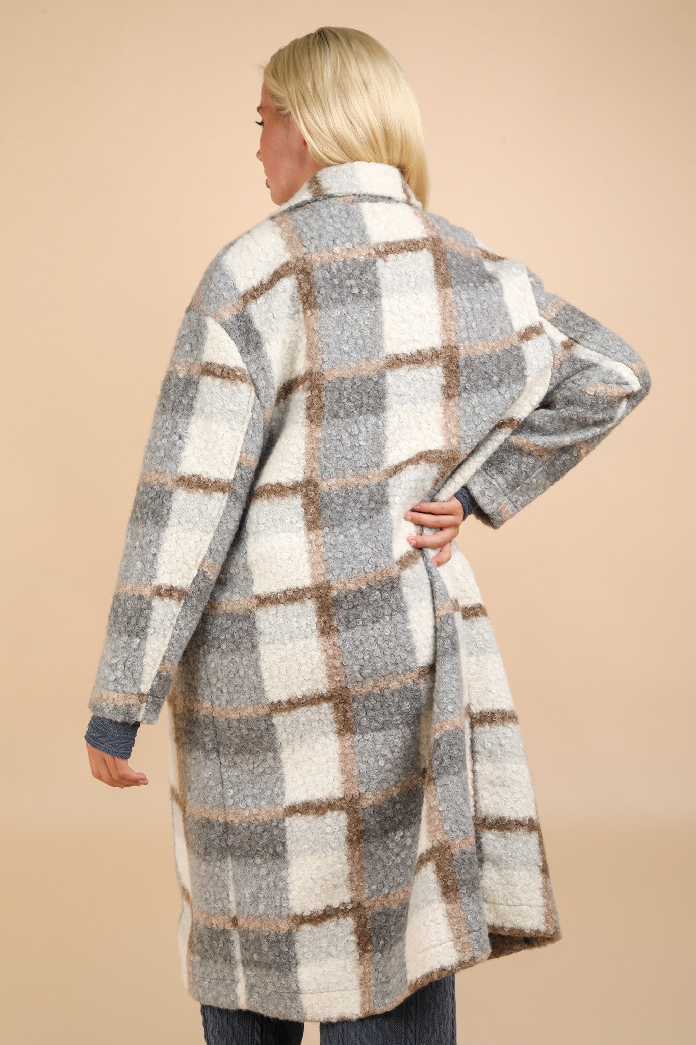 Winter Stroll Plaid Coat