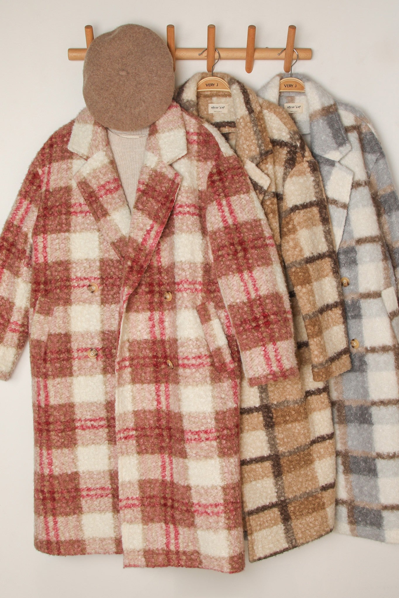 Winter Stroll Plaid Coat