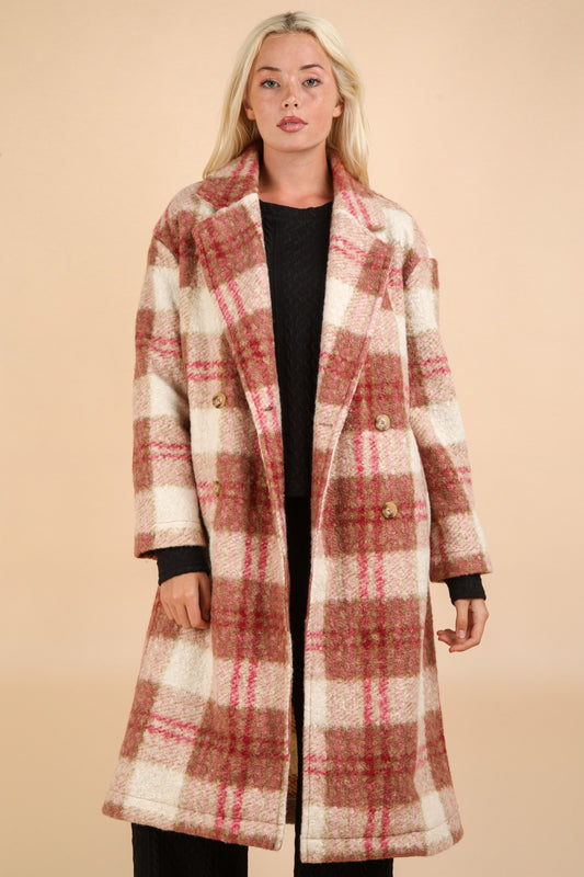 Winter Stroll Plaid Coat