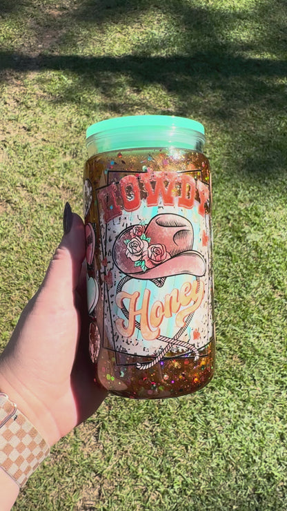 Howdy Honey Snowglobe Tumbler