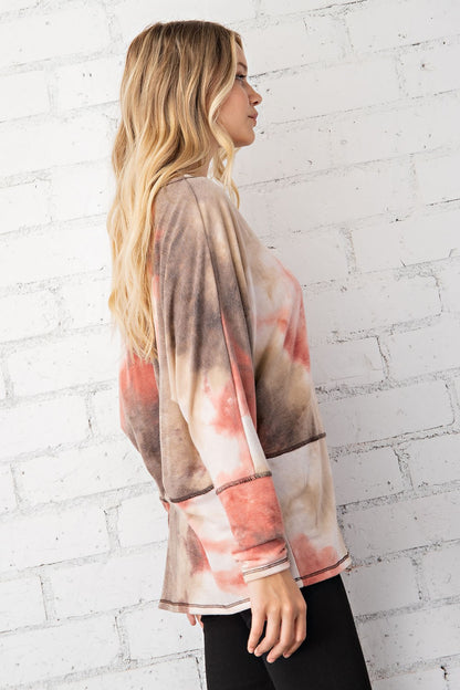 Desert Sunset Tie-Dye Top