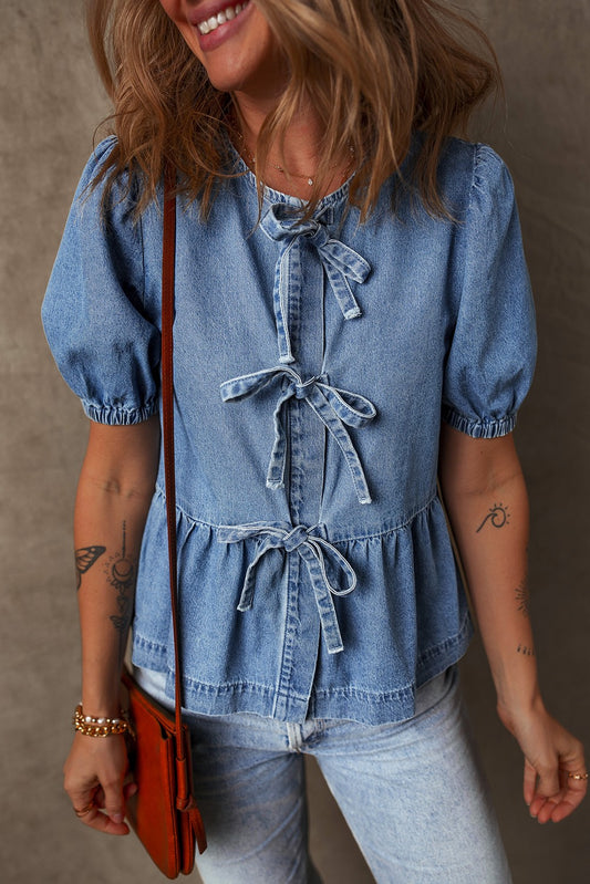 Downtown Denim Top